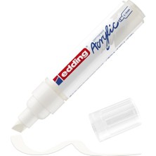 Str Store 5000 Akrilik Kalem Geniş - Beyaz - 1 Su Geçirmez Akrilik Markör - Kesik Ucu 5-10 mm