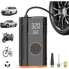 Str Store YS002 Taşınabilir Şarjlı Pompa Araç Oto Lastik Şişirme Pompası 160 Psı Kompresör Powerbank LED Işıklı Y
