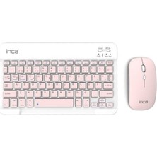 TeknoKapsül Inca IBK-562P Bluetooth Klavye & Mouse Set Pembe