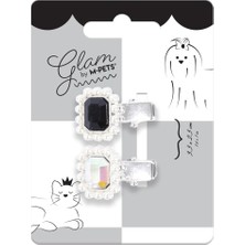 Str Store Glam Köpekler Için Aksesuar Toka Siyah/silver