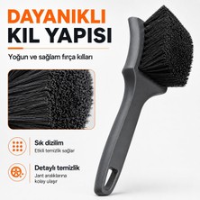 Str Store Araba Jant Temizleme Fırçası - Zorlu Kir ve Balata Tozuna Etkili Ergonomik Saplı Oto Jant ve Detay Temizlik Fırçası (1 Adet)