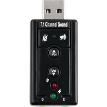 Tg Tech 3444  7.1 USB Ses Kartı 3.5mm Düşük Gecikme ile Stüdyo Kalitesinde Ses Deneyimi
