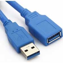 Tg Tech 3442 USB 3.0 Dişi Erkek Uzatma Ara Kablosu 1 Metre Mavi Yüksek Kaliteli Dayanıklı Bağlantı