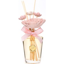 Esplendor Missi 130 ml Pembe Çiçek Seramik Taş Bambu Çubuklu Garden Rose-Pudra Oda Kokusu