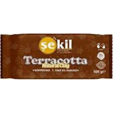 TeknoKapsül Şekil Kil Seramik Hamuru Kahve 500 gr