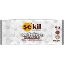 TeknoKapsül Şekil Kil Seramik Hamuru Beyaz 500 gr