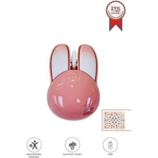 TeknoKapsül Torima Rabbit Tm-21 1200 Dp Optik Kablosuz Mouse Pembe