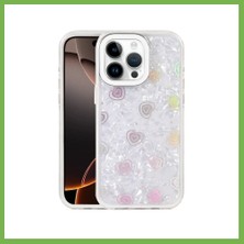 Bezos iPhone 15 Pro Max Uyumlu Lumi Desenli Kapak - Beyaz Umt