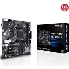 TeknoKapsül Prıme A520M-K Amd A520 Am4 Ddr4 4400 Hdmı, Analog M2 Usb3.2 Matx
