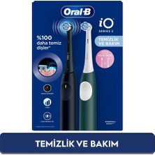 TeknoKapsül Io 2 Şarjlı Diş Fırçası Seti 2'li – Gece Siyahı / Yeşil