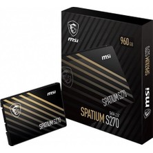 TeknoKapsül Spatium S270 240GB Sata SSD 500-400MB Yazma Hızı ve 500-599MB Okuma Hızı ile