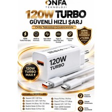 ONFA TEKNOLOJİ ONFA Teknoloji 120W Turbo Hızlı Şarj Adaptörü ve Type-C Kablo Seti