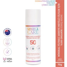 TeknoKapsül 100% Organik Acne Prone Mineral Filtreli Yüz Güneş Kremi 70 gr