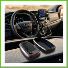 Bezos Ford Custom Uyumlu Smart 3 Buton Silikon Oto Anahtar Kumanda Kabı Kılıf Gri Umt
