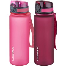Esplendor Uzspace 2'li Tritan Matara Seti 500 ml 14 Farklı Renk Seçeneği Fiftyfifty Pembe-Kırmızı