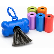 Esplendor Orret Home Köpek Kaka Poşeti 6 Rulo + Askılı Dispenser Kılıf, Köpek Dışkı Poşeti, Kaka Torbası, Dışkı Torbası, Poşetlik, Evcil Hayvan Yürüyüş Temizlik Aksesuarı, Karışık Renk