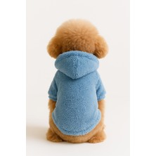 Esplendor Monopetz Hoodie Peluş Köpek ve Kedi Kıyafeti, Xl, Pelushoodie, Mavi