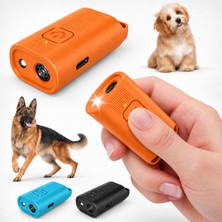 Esplendor Coverzone Mini Ultrasonik Köpek Eğitim Cihazı, 40 Khz Tek Tuşlu Eğitim Destek Cihazı, Type-C Şarjlı, 300 Mah Bataryalı, Taşınabilir Köpek Eğitici, Turuncu, KE01