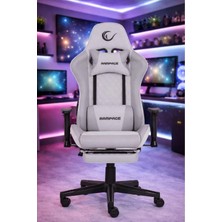 Esplendor Elemental Terletmez Kumaş Ayak Dayama Gri/karbon Gaming Üst Düzey Oyuncu Koltuğu KL-R27