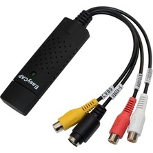 Esplendor Kenly USB Video Capture Card 4 Channel, Rca & S-Video To USB 2.0 Converter, Analog To Digital Video Grabber For Vhs, Vcr, Camcorder, Windows Compatible, Black