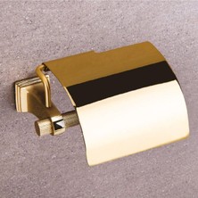 Esplendor System Sparklıne Kapaklı Tuvalet Kağıtlığı Altın Rengi 88X95X156 mm
