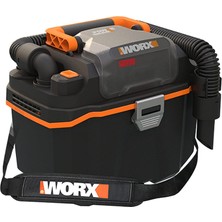 Esplendor Worx WX031.9 Akülü Islak/kuru Elektrikli Süpürge – Mobil ve Kullanışlı – 20 V – Derz Başlığı ve Geniş Püskürtme Başlığı ile – Akü ve Şarj Cihazı Yok, Siyah/turuncu