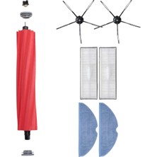 Esplendor Asgard Grup Roborock S7 (Plus- Maxv-Maxv Ultra- Pro Ultra) ile Uyumlu 1 Ana Fırça 2 Siyah Yan Fırça 2 Filtre 2 Mop