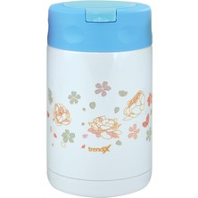 Esplendor Trendix Çelik Içli Termos 500 ml Mavi Çelik Kaşık Ile TX-6129