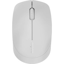 Esplendor Rapoo M100 Sessiz Kablosuz Fare Kablosuz Fare 1300 Dpı Sensör 9 Ay Pil Ömrü Sessiz Tuşlar Ergonomik Sol ve Sağ Elini Kullananlar Için Pc ve Mac - Açık Gri
