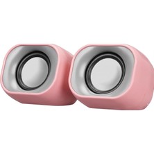 Esplendor Hp DHS-2111 2.0 Mini Taşınabilir Multimedya Speaker Hoparlör (Pembe)