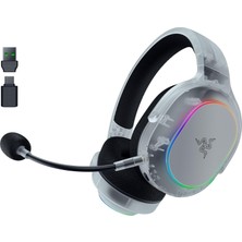 Esplendor Razer Barracuda x Chroma Phantom White - Kablosuz Çoklu Platform Oyun Kulaklığı - 285G - Triforce 40MM Sürücü - Çift Kablosuz Hyperspeed & Bluetooth - Chroma Rgb | Phantom White Edition