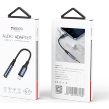 Esplendor Yesido YAU37 Lightning To Aux Dönüştürücü - Siyah