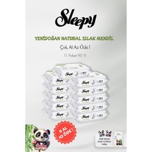 Esplendor Sleepy Natural Yenidoğan Islak Mendili 90 Adet 11 Al 10 Öde ve 60'lı Rosıe