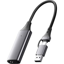 Esplendor Apera MT98 HDMI 1080P 60Hz Ekran Video Capture Görüntü Yakalama Kartı Oyun Kayıt (MT98 2in1 Uçlu Kablo)