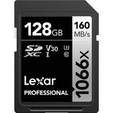 Esplendor Lexar Professional 128GB 1066X Sdxc Uhs-I Kart, Up To 160MB/S Read 120MB/S Write C10 V30 U3, Standart