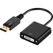 Esplendor Lunatic 8057 Display Dp DVI Çevirici Adaptörü, Altın Kaplama Displayport DVI 24 + 5 Erkek Dişi Dönüştürücü