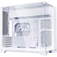 Esplendor Lian Li O11 Vision-M Mid-Tower Pc Kasası Beyaz | 3 Taraflı Temperli Camlı Modüler Çift Bölmeli Tasarım, Geri Bağlantıya Hazır