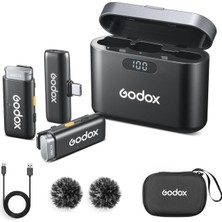 Esplendor Godox Wes2 Kit2 Ikili Kablosuz Mikrofon (Type-C Uyumlu)