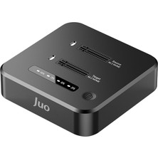 Esplendor Juo JHD38 Dual M.2 Nvme SSD Offline Clone Docking Station 16TB Type-C 10GBPS USB 3.2 Klon Fonksiyonlu Disk Istasyonu