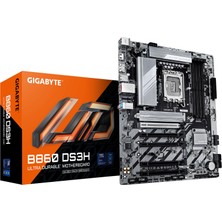 Esplendor Gıgabyte B860 DS3H Anakart - Intel Core Ultra Cpu'ları, 8+1+2+2 Fazlı Vrm, 9066 Mhz'e Kadar Ddr5, 1xpcıe 5.0 + 1xpcıe 4.0 M.2, 2.5 Gbe Lan, USB 3.2 Gen 2x2'yi Destekler