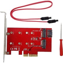 Esplendor Alfais 4481 Ngff M.2 B+M Key SSD To Pci-E Express Kart 4x Çevirici Dönüştürücü
