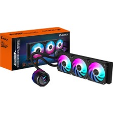 Esplendor Aorus Waterforce x Iı 360 Manyetik Kilitleme Mekanizmalı Fan, 60 x 60MM Full Color LCD Ekran, Profesyonal Gaming Sıvı Cpu Soğutucu