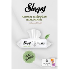 Esplendor Sleepy Yenidoğan 90' Lı Islak Mendil 18 Al 16 Öde Hediyeli