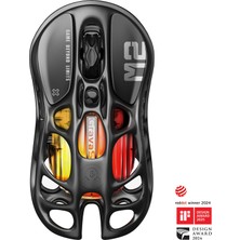 Esplendor Gravastar Mercury M2 Oyun Faresi - 26.000 Dpı Optik Sensörlü Mmo Bilgisayar Oyun Faresi - 78G Hafif Içi Boş Tasarım - 5 Programlanabilir Düğme - 5 Rgb Modu - Gizli Siyah