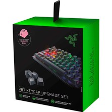 Esplendor Razer Pbt Tuş Takımı, Oyun Klavyesi Için, Mekanik ve Optik Klavyeler Için Klavye Yükseltme Seti (Arka Işık Uyumluluğu, Üstün Pbt Malzemesi) Kuvars/pembe