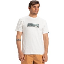 Esplendor Quiksilver Evo Endless Type Ss Erkek Tişörtü, Beyaz - Kar Beyazı, S