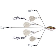 Esplendor Yum Yumbrella Flash Mob Junior Ultra Hafif Colorado Blade Multi-Lure Rig