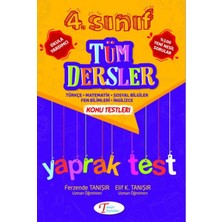 Tanışır Yayınları 4. Sınıf Tüm Dersler Konu Testleri Test