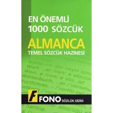 Fono Yayınları Almanca Temel Sözcük Hazinesi En Önemli 1000 Sözcük