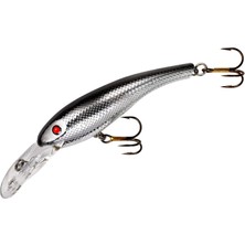 Esplendor Cotton Cordell Wally Diver Walleye Crankbait Balıkçılık Yemi, Tatlı Su Balıkçılığı Için Aksesuarlar, 3 1/8", 1/2 Oz, Krom Siyah Arka